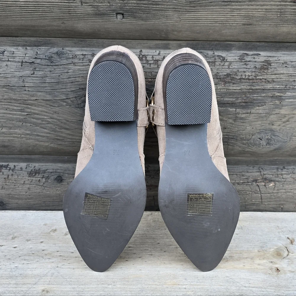 Modern Rush NEW Marta Modern Western Boho Harness Booties 7.5M